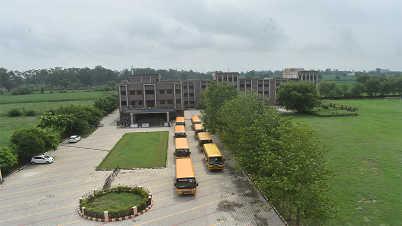 The campus from above